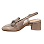 Lizzie 03 carre slingback met bit taupe lakleer