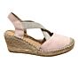 305800 sleehak espadrillos kruis elastiek rose