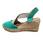 305800 sleehak espadrillos kruis elastiek groen 