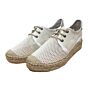 M106013 gaas veter espadrillos wit