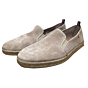 Troy suede instap espadrille taupe