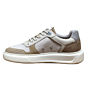 13449 kuipzool sneaker suede hielstuk wit leer