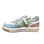 H1618 pastel lage tennis multi color leer