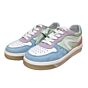 H1618 pastel lage tennis multi color leer