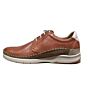 F0795 uni leren veterschoen cognac leer