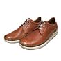 F0795 uni leren veterschoen cognac leer