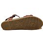 Monti-B platte met schuine band sandaal cognac