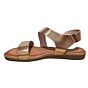 24362 a-sym platte sandaal brons leer