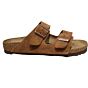 1027162 Arizona mink suede  2 banden slipper