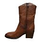 L47201 afgeronde western 3/4 laars cognac