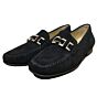 69394 cambria-HW zwart suede bit moccasin