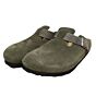 1028193 Boston suede dichte slipper taupe