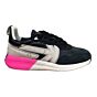 Detroit 99 zwart met fuxia sneaker