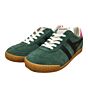 CLB538NB classic suede sneaker groen/zwart