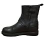 12494-922 zwart leren motorbike bootie