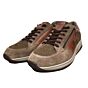 10478 Turibio beige/naturel leren veterschoen rits