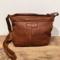 Harrington road schoudertasje cognac leren tas