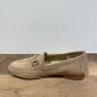 Cambria 66086 suede camel moccasin met bitje