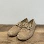 Cambria 66086 suede camel moccasin met bitje