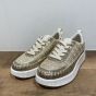 C1217102APSH6 goud woven bovenkant sneaker