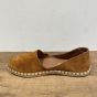 Carmen cognac suede open geleng