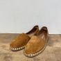 Carmen cognac suede open geleng