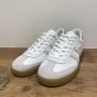 CMB744 WW wit wit/wit/groen gum zool