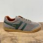 CMA192 FN taupe suede groen streep